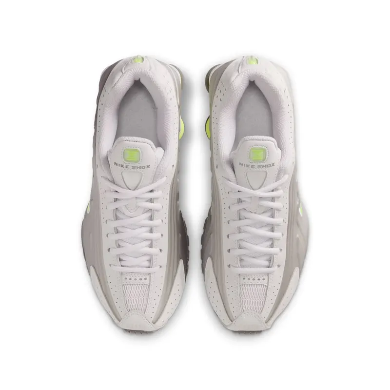Nike Shox R4 GS “College Grey / Volt” (CW2626-008)