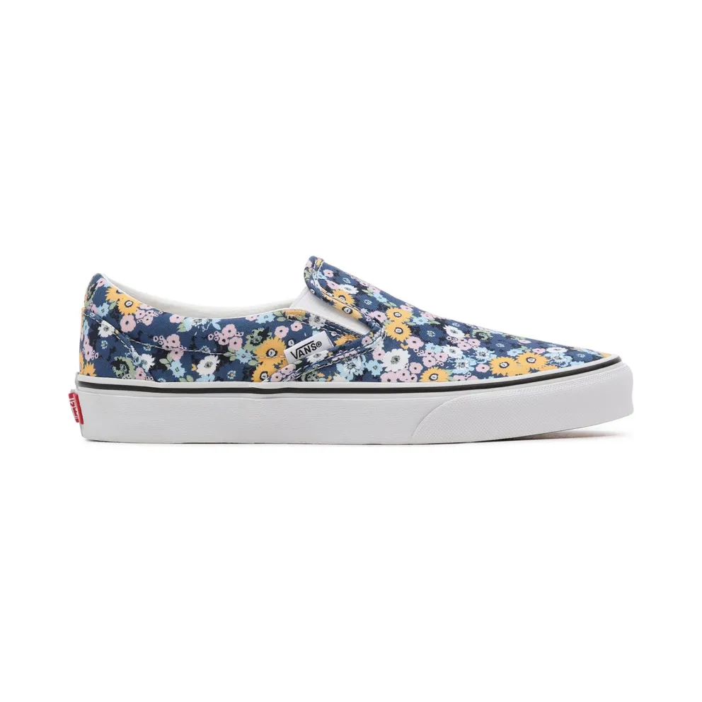 VANS Floral Classic Slip-on Shoes Blue (VN000XG8AS2)