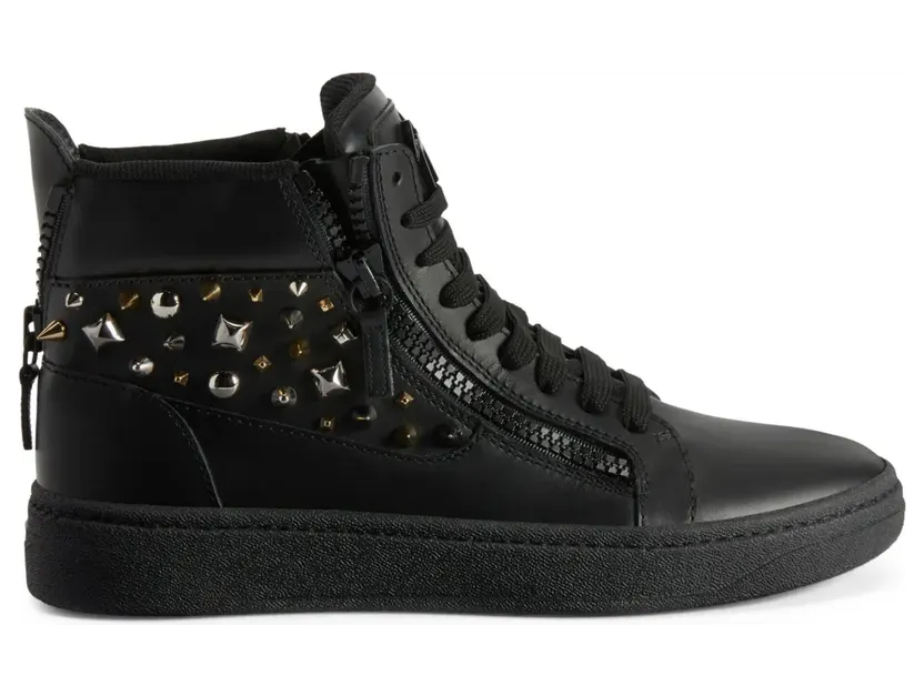 Giuseppe Zanotti GZ 94 high-top verfraaid met studs “Black” (RU30025001)