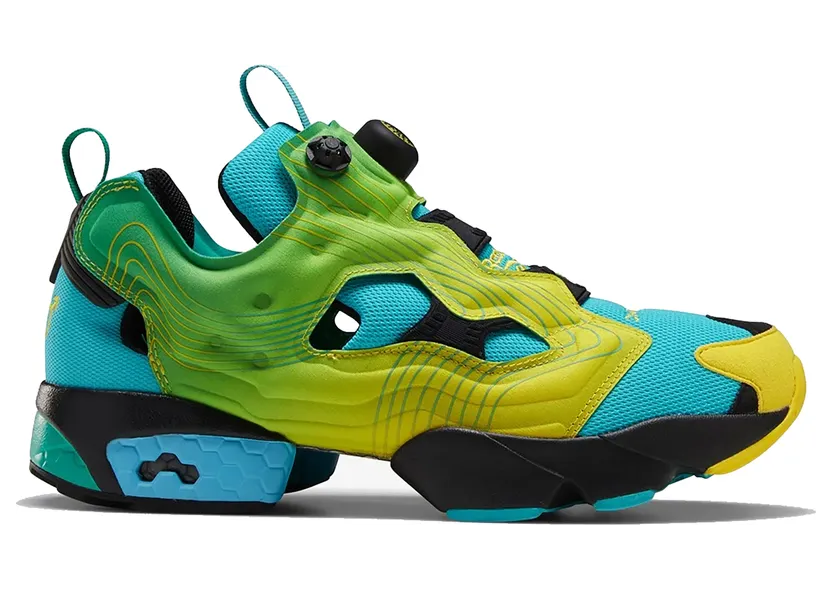 Reebok Instapump Fury Chromat Emerald Emerald/Alert Yellow-Glacier Blue (Other Brands Reebok)