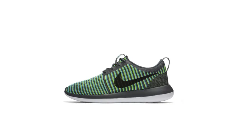 Nike Roshe Two Flyknit Gamma Blue Dark Grey/Gamma Blue-Volt-Black (844833-004)