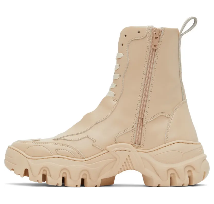 Rombaut SSENSE Exclusive Beige Boccaccio II High-Top Sneakers (S22-B-045) (3)