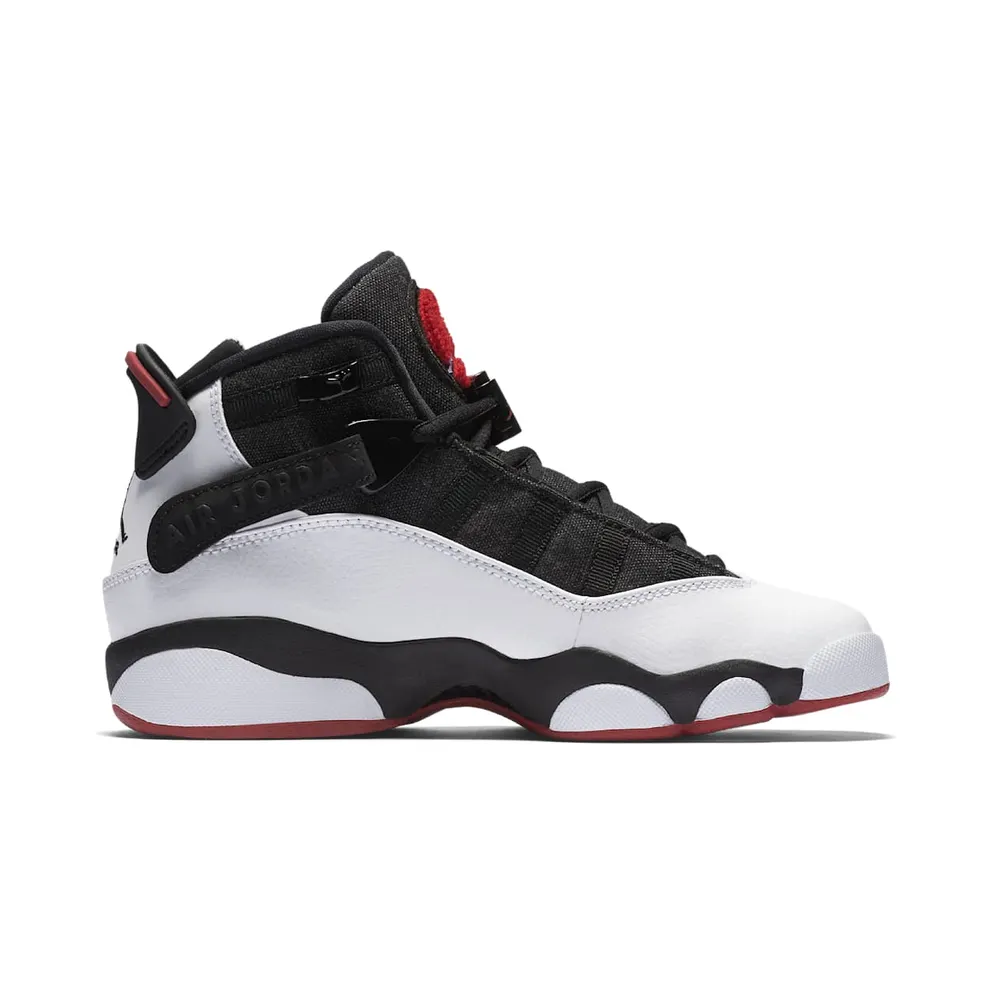 Nike Jordan 6 Rings Black Gym Red (GS) Black/Gym Red/Black (323419-012)