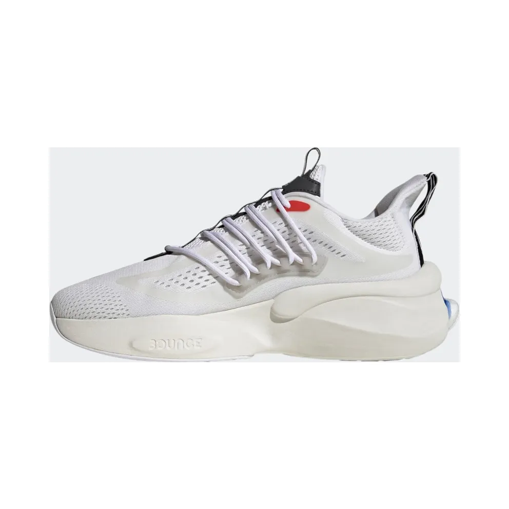 Adidas Alphaboost V1 Sustainable BOOST Lifestyle Running Cloud White / Blue Fusion / Bright Red (HP2757)
