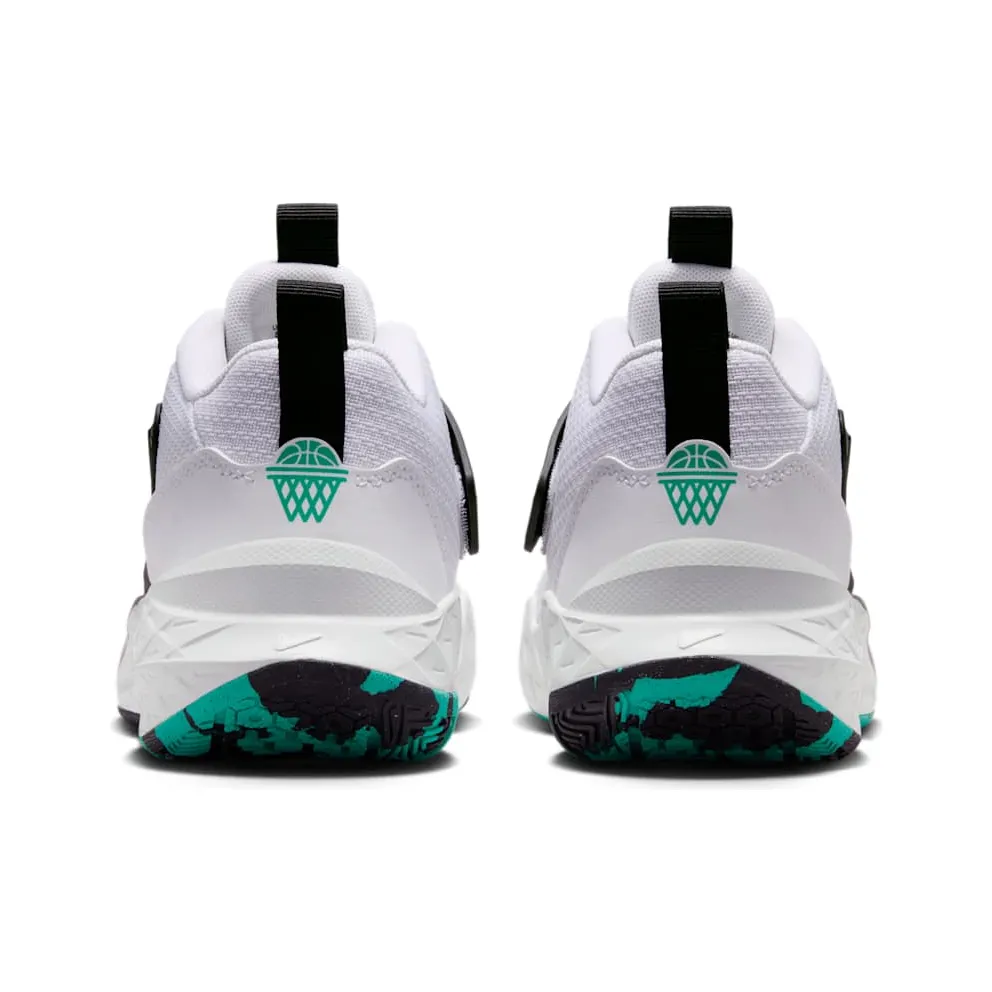 Nike Team Hustle D 12 White Black Emerald Topaz Gold (HF6279-105)
