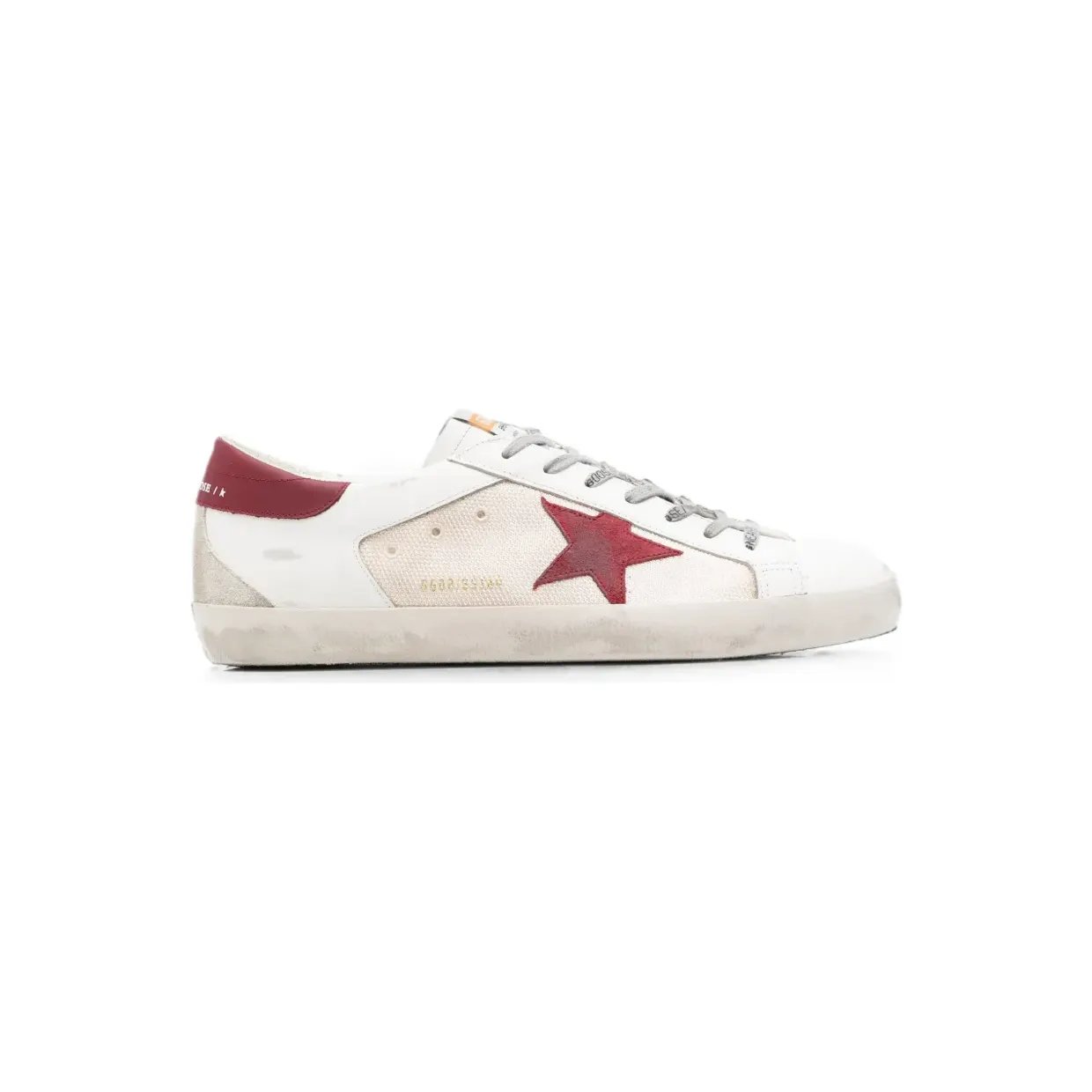Golden Goose Super-Star sneakers in beige/white/red GMF00104F008726/T_GOLDE-15984_600-46