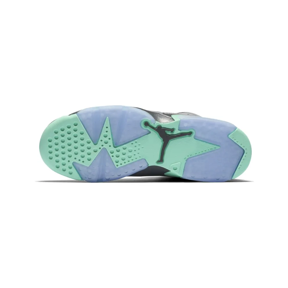 Jordan 6 Retro Green Glow (GS) Cement Grey/Green Glow-Dark Grey-Gorge Green (543390-005)