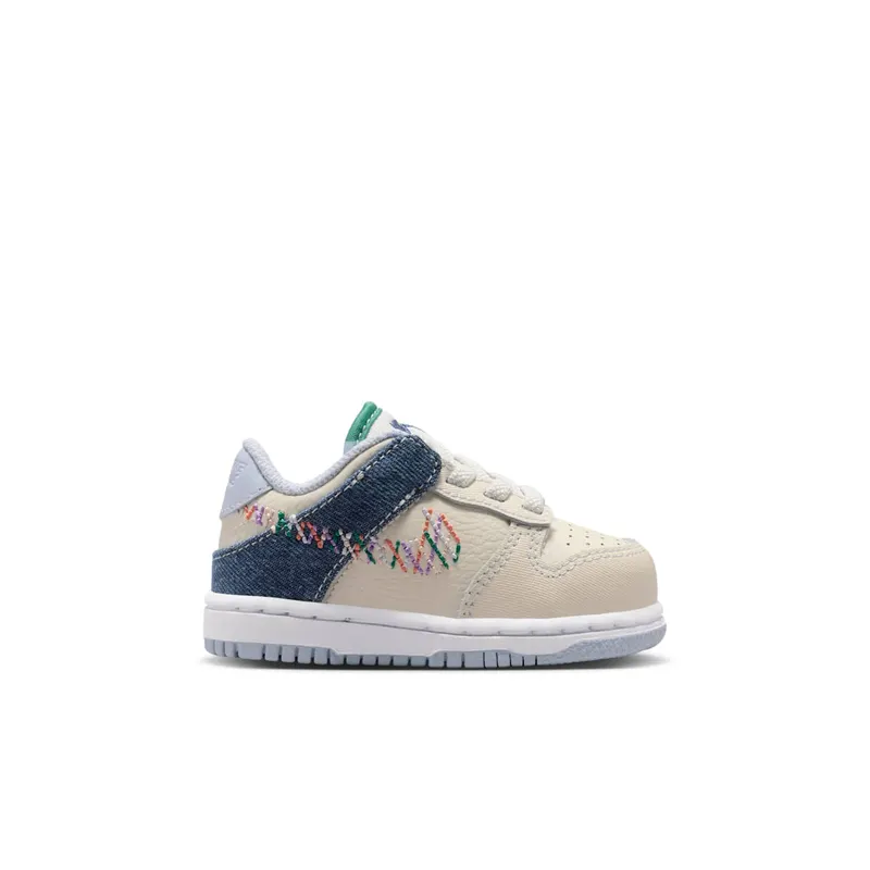 Nike Dunk Low TD “Soft Pearl / Blue Denim / Midnight Navy / Multicolor” (IR1827-022)