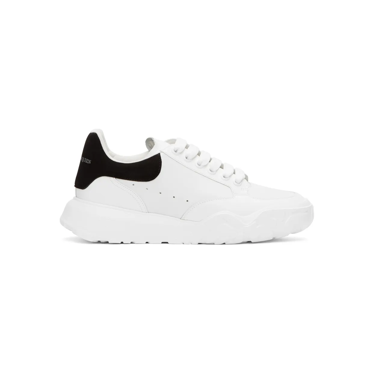 Alexander McQueen White & Blue Low Sneakers (634619WHZ96)