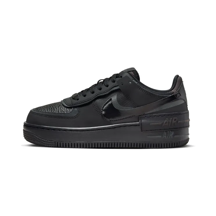 Nike Air Force 1 Low Shadow Triple “Black / Anthracite / Velvet Brown” (FB7582-001)