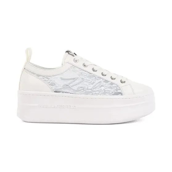 Karl Lagerfeld met plateauzool en kant “White” (KL65011H41W)
