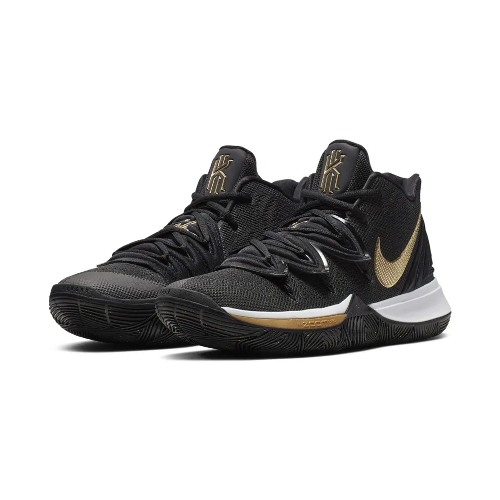 Nike Kyrie 5 Black Metallic Gold Black/Metallic Gold-White (AO2918-007)