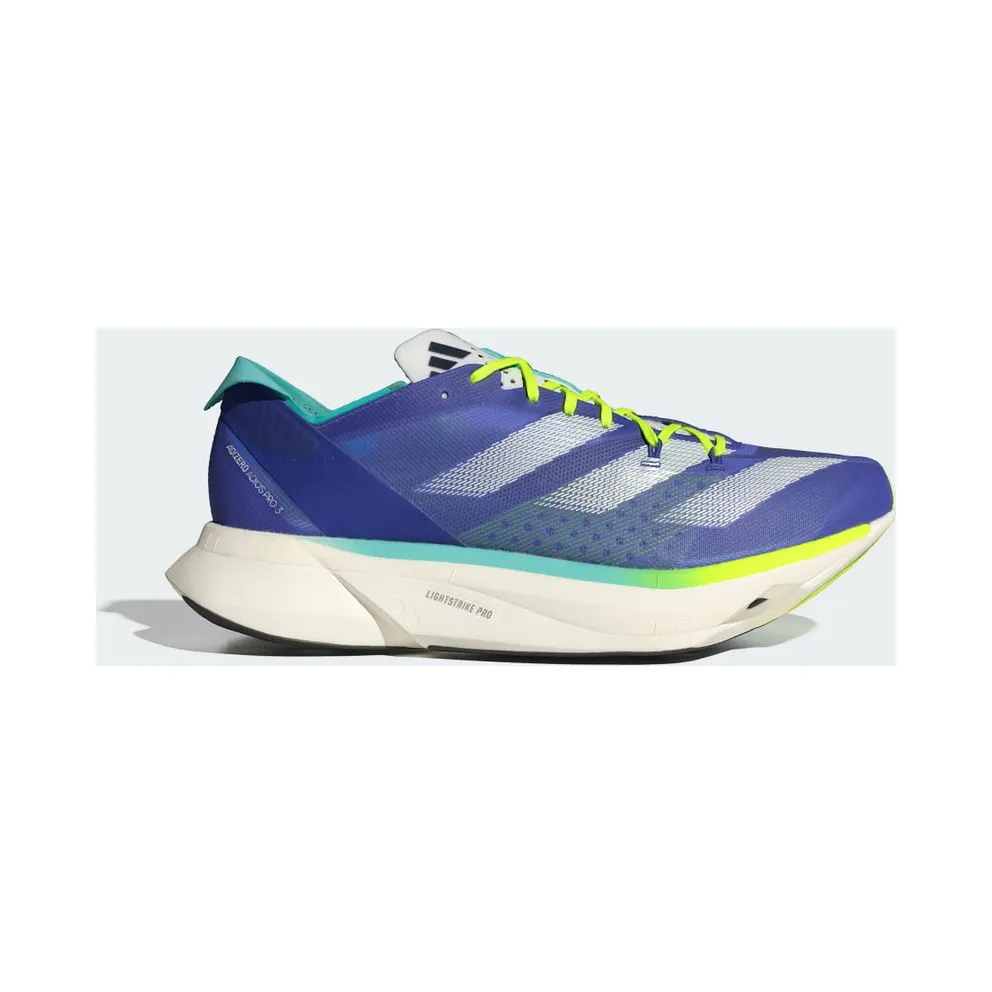 Adidas ADIZERO ADIOS PRO 3 Cobalt Blue / Zero Metalic / Lucid Lemon (ID3635)