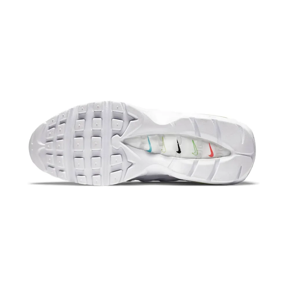Nike Air Max 95 Worldwide White White/White-Volt-Blue Fury (CV9030-100)