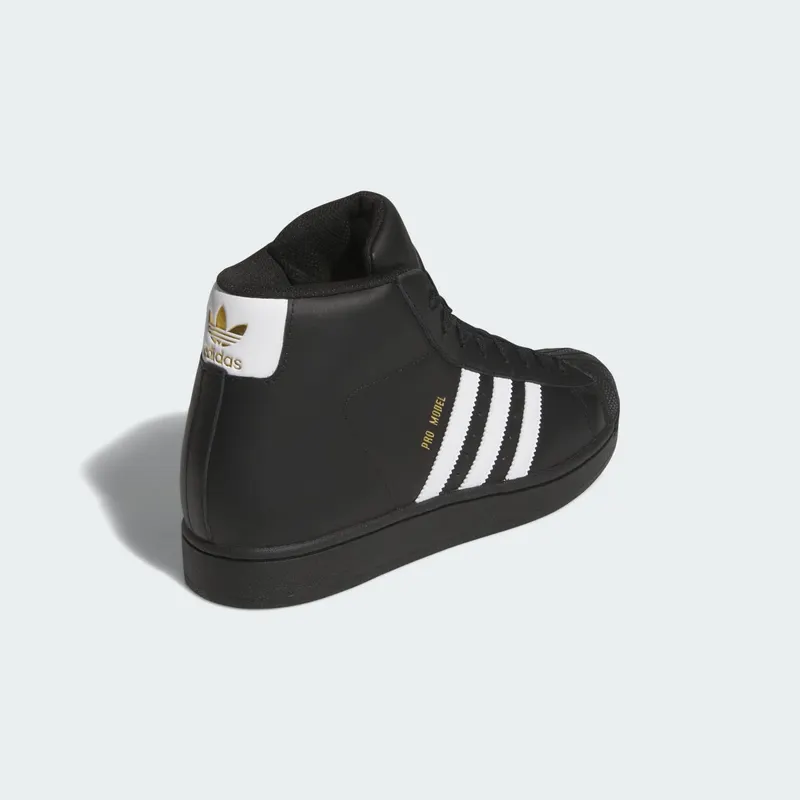 adidas Pro Model Core Black White Stripes Gold Metallic (HQ2516)
