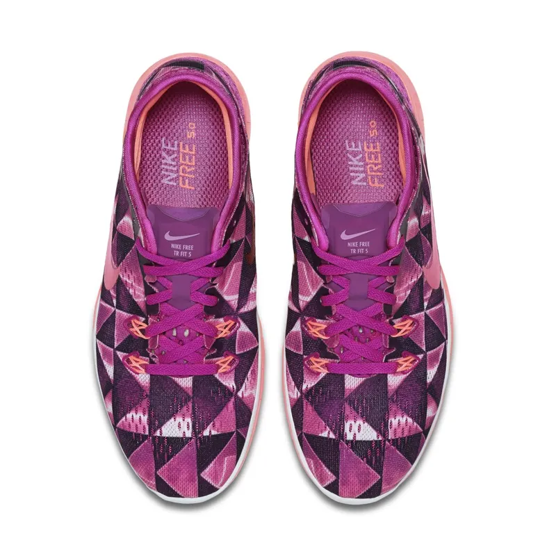 Nike Free 5.0 TR FIT 5 PRT Fuchsia Flash/Hot Lava-Fuchsia Glow-White (W) Fuchsia Flash/Hot Lava-Fuchsia Glow-White (704695-501)