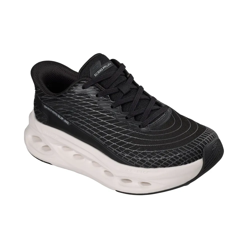 Skechers Max Cushioning Glide-Step “Black / White” (129404BKW)