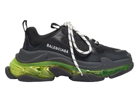 Balenciaga Triple S Black Yellow Fluo (W)
