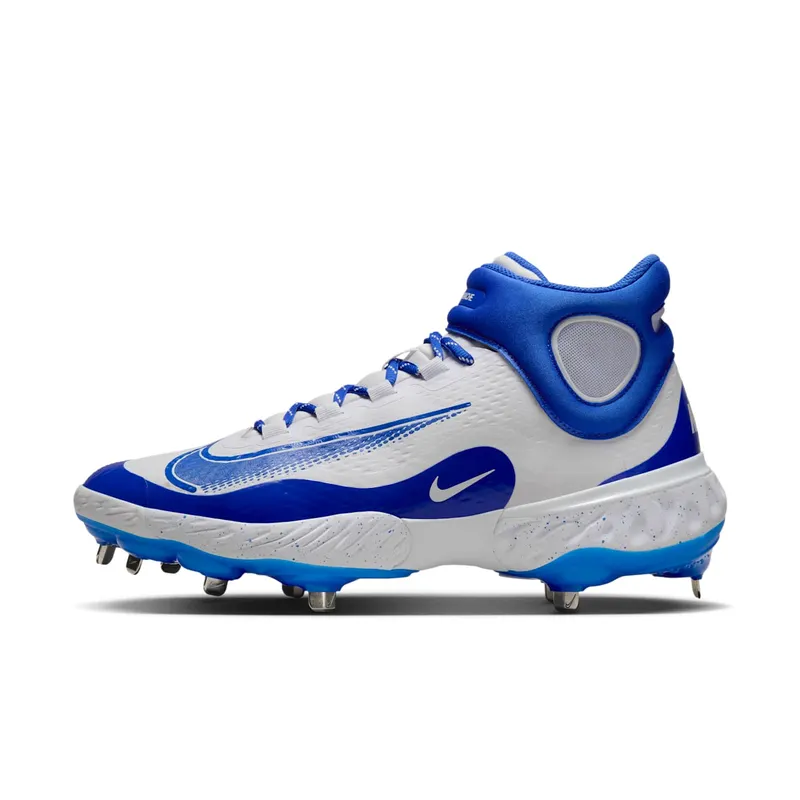 Nike Alpha Huarache Elite 4 Mid White Hyper Royal (FD2744-104)