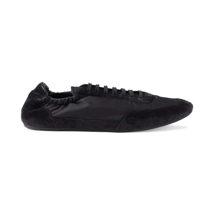 Prada Collapse Sneakers Re-Nylon Suede Elasticized Black (2EG479_D7C_F0002_F_G001)