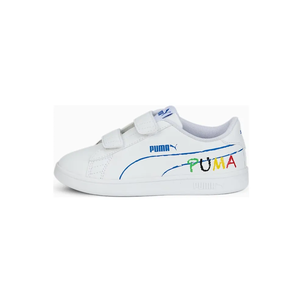 Puma Smash v2 Home School Black/Blue/Green (38620002)