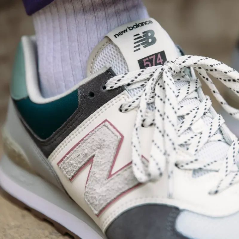New Balance 574 Grey Cream Mint Green Grey/Cream-Mint Green (ML574NFU)