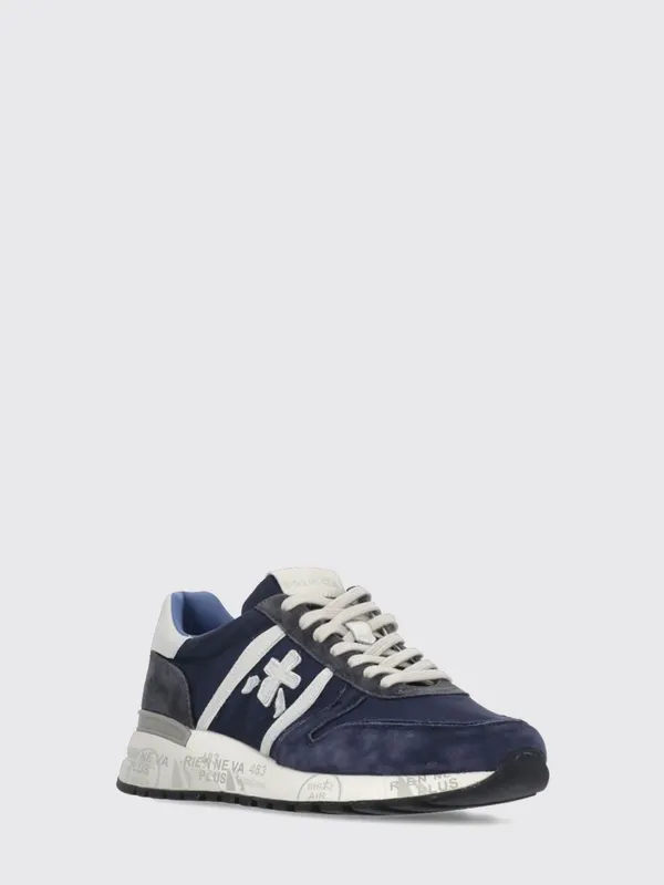 Premiata Lander Suede and Nylon Blue (LANDER7204)