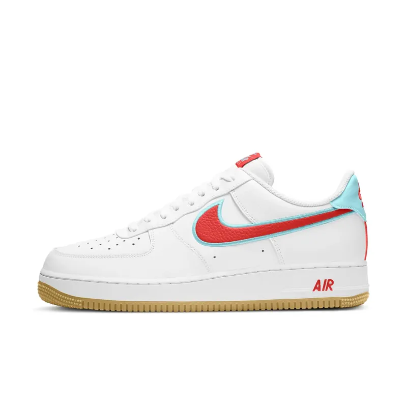 Nike Air Force 1 Low White Chile Red Glacier Ice (2020) (DA4660-101)