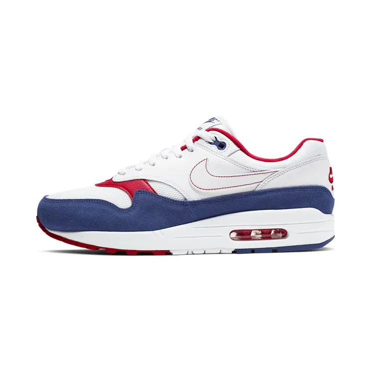 Nike Air Max 1 ‘USA’ White/White/Deep Royal Blue (CJ9927-100)