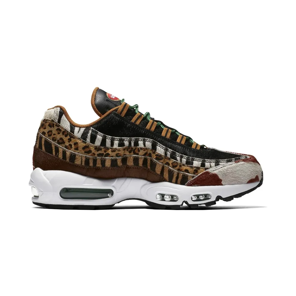 Nike Air Max 95 Atmos Animal Pack 2.0 (2018 Animal Print Box) Pony/Sport Red-Black-Classic Green (AQ0929-200)