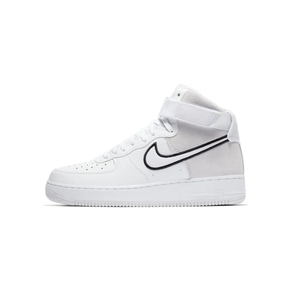 Nike Air Force 1 High White Vast Grey Black White/Vast Grey-Black (AO2442-100)