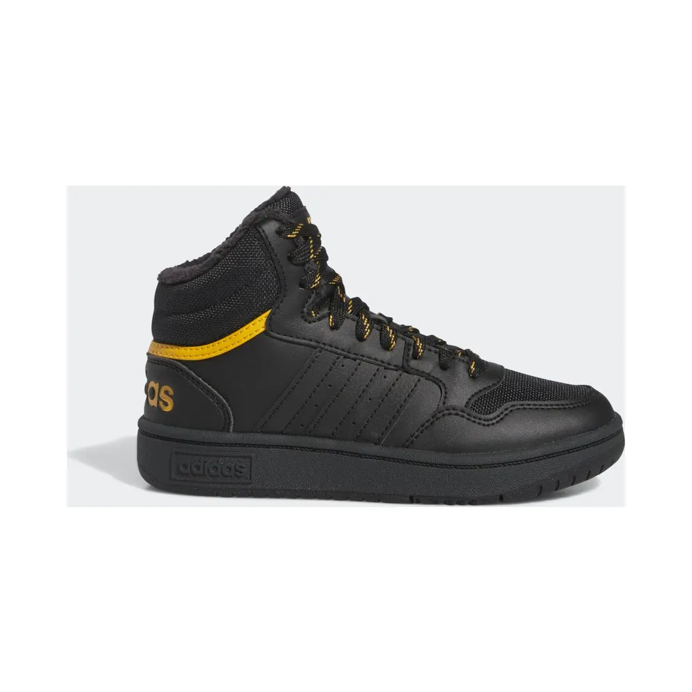 Adidas Hoops Mid 3.0 Kids Core Black / Core Black / Preloved Yellow (IF7736)