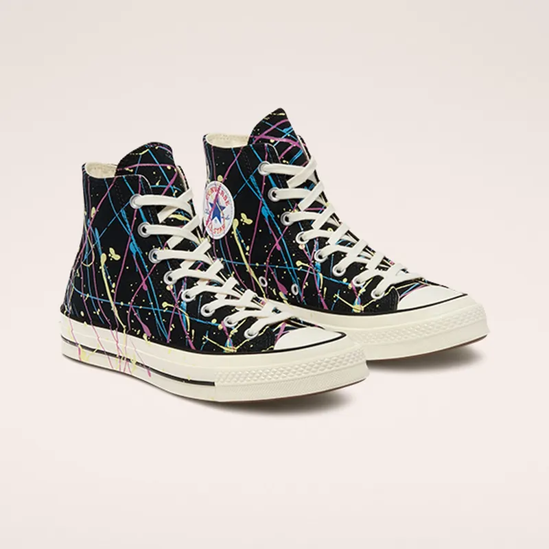 Converse Archive Paint Splatter Chuck 70 High Top Black/hyper Magenta/egret (170801C)