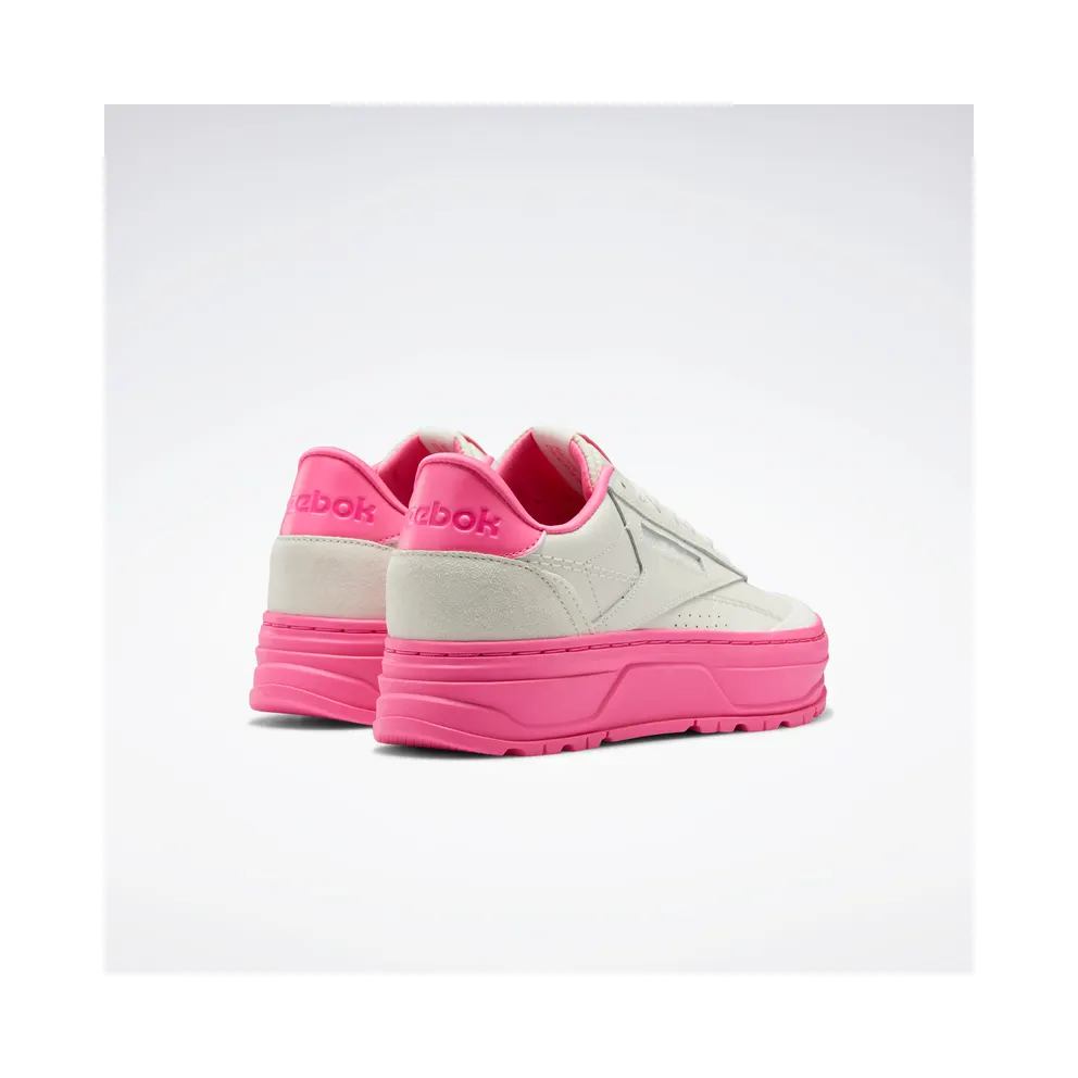 Reebok Club C Double Geo Shoes Chalk / Chalk / Atomic Pink
