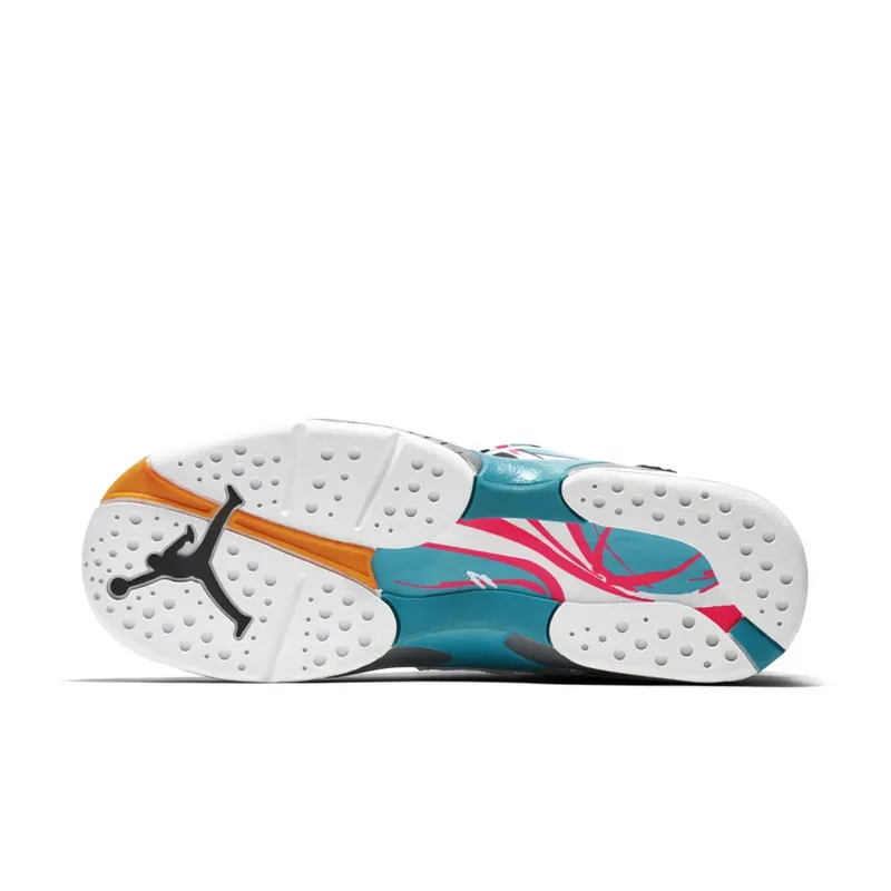 Jordan 8 Retro South Beach (GS) White/White-Turbo Green-Neutral Grey (305368-113)