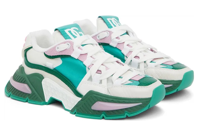 Dolce & Gabbana Green & White Airmaster Sneakers (CK1984 AY755) (4)