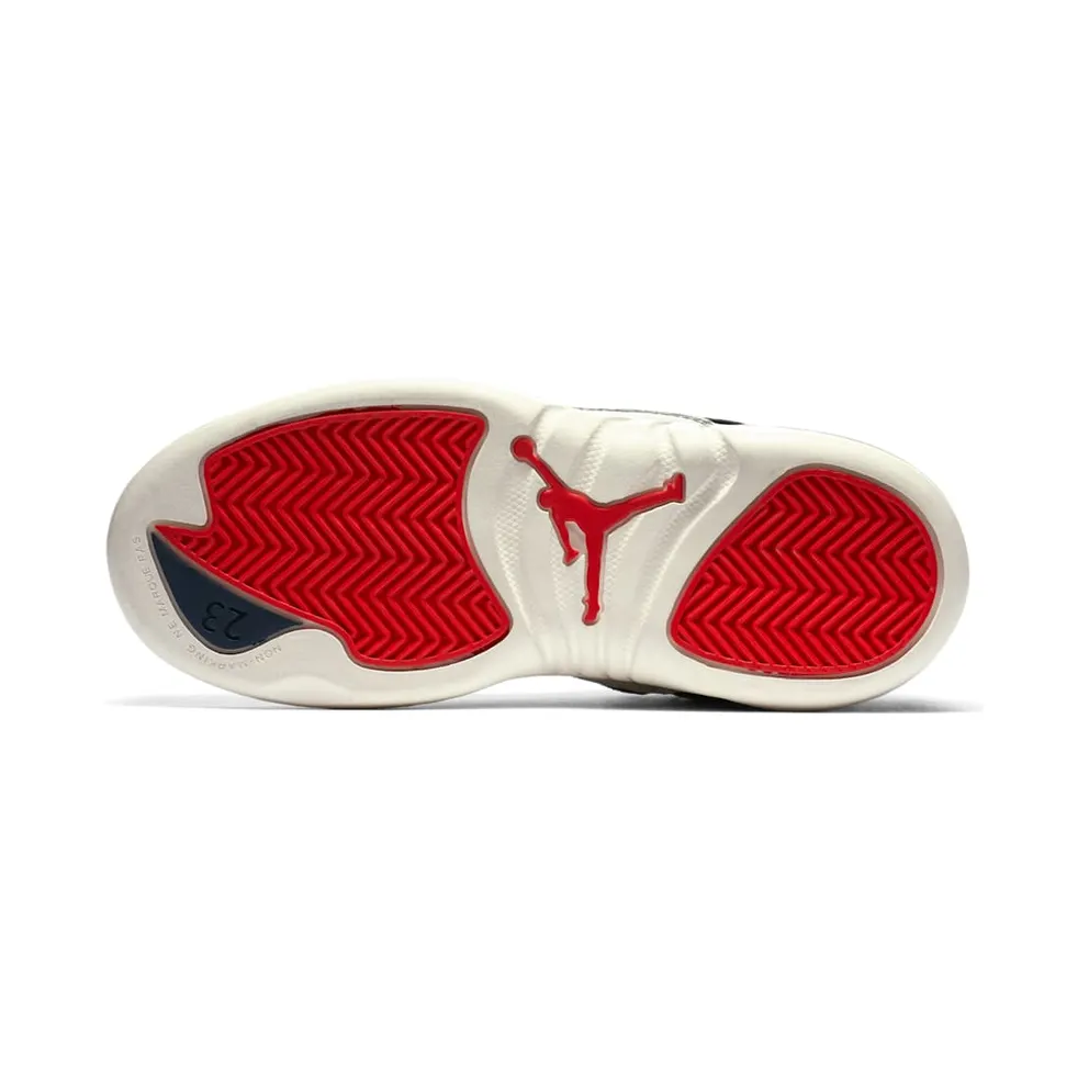 Jordan 12 Retro International Flight (PS) College Navy/University Red-Sail (BV8018-445)
