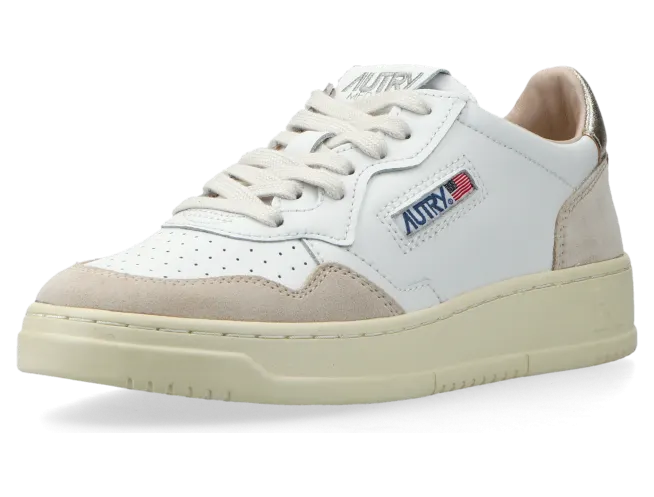 Autry Medalist Low W (leat / suede white / gold) – AULWLS75 (2)