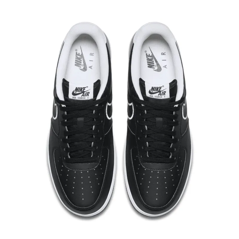 Nike Air Force 1 Low Leather Black White (2018) Black/White (AJ7280-001)
