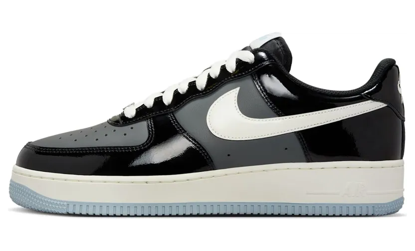 Nike Air Force 1 Low “Black Iron Grey Patent” (IB7676-001)