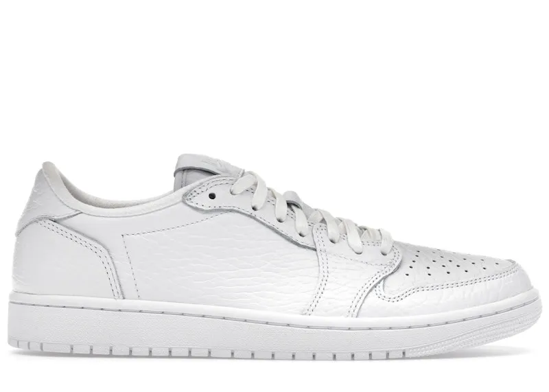 Jordan 1 Retro Low Swooshless Triple White (2025) ((2025) 872782-100)