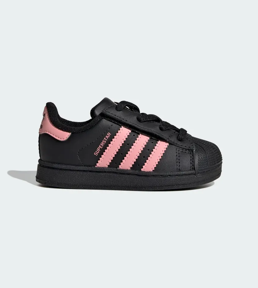 Adidas Superstar II Comfort Closure met Elastische Veters Core Black / Glow Pink / Core Black (JP9470)