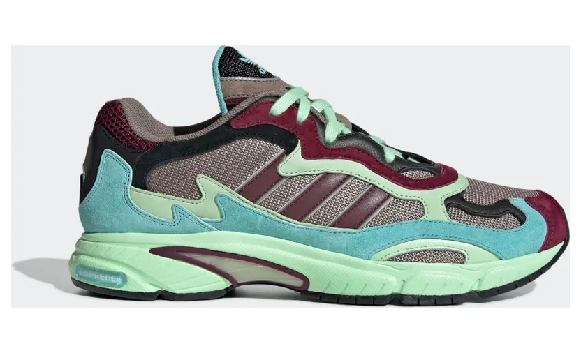 adidas Temper Run Schuh Core Black / Easy Mint / Glow Green (EE7741)