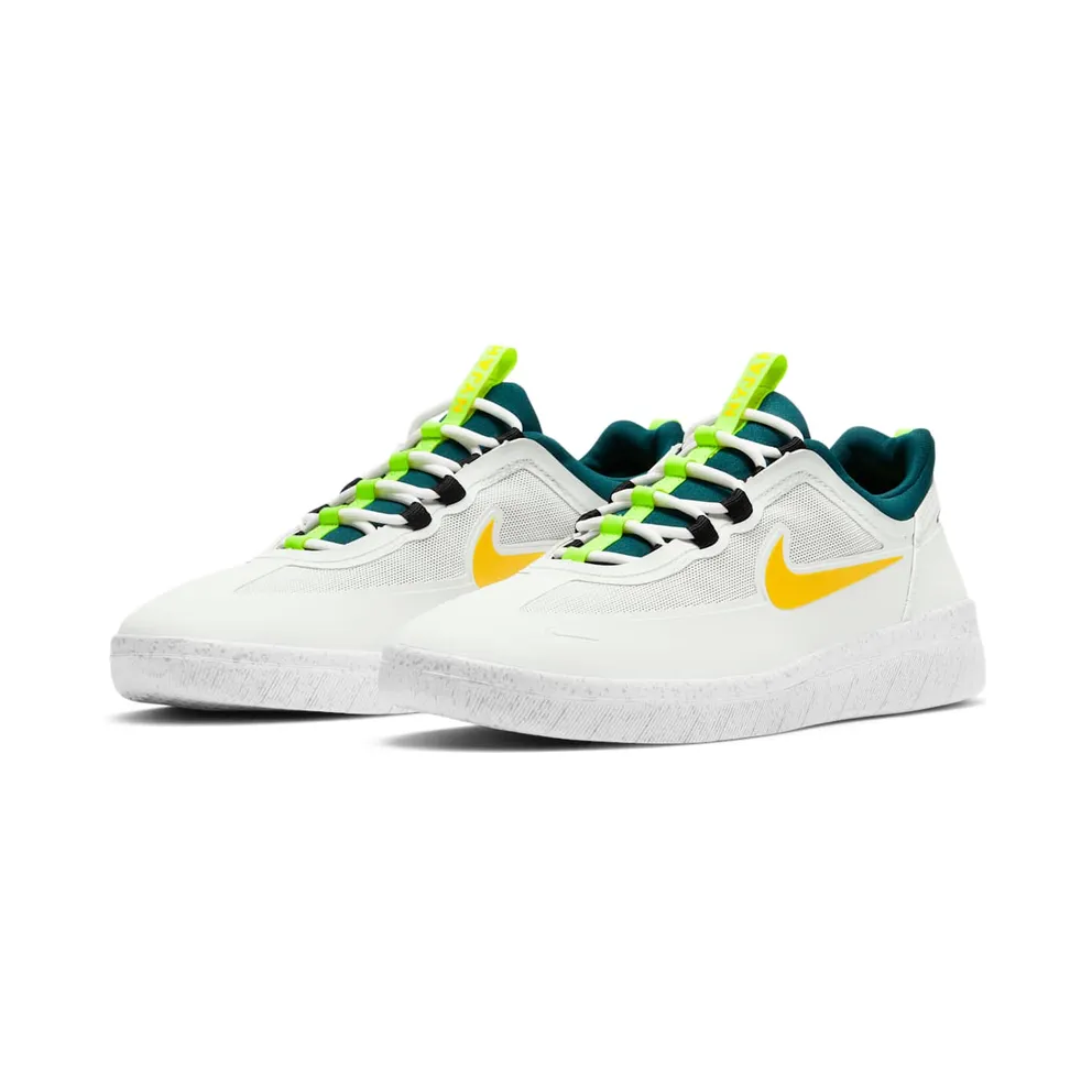 Nike SB Nyjah Free 2 “Summit White / Geode Teal / Black / University Gold” (BV2078-103)