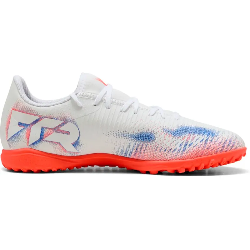 Puma Future 8 Play TT Multinocken-Fußballschuhe 03 – heat fire/puma black/ravish 44 für Herren, weiß, Größe 44 EU (108605)