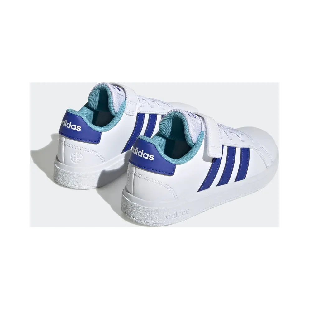 adidas Grand Court 2.0 Shoes Kids “Cloud White / Lucid Blue / Preloved Blue” (HP8915)