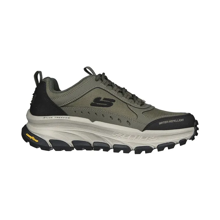 Skechers Relaxed Fit Olive Leather / Mesh / Synthetic / Multi Trim (237565-OLMT)