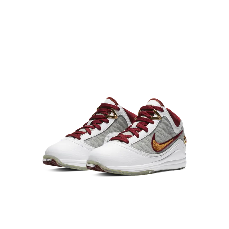 Nike LeBron 7 MVP 2020 (PS) White/Bronze-Team Red-Wolf Grey (CZ8889-100)
