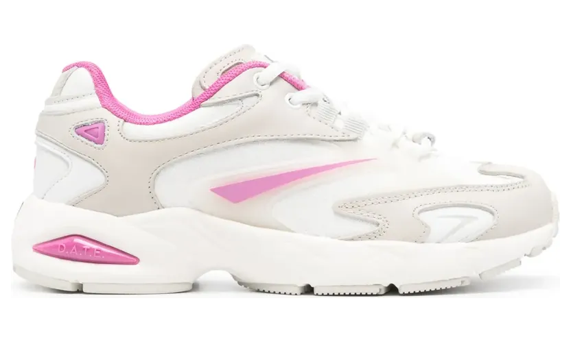 D.A.T.E. SN23 Sneakers mit Einsätzen – Weiß (W401SNETWF)