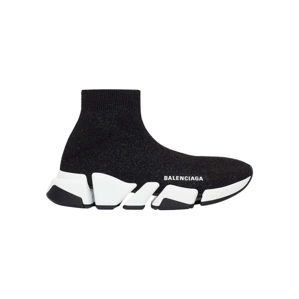 Balenciaga Speed 2.0 Black White Shiny (W)